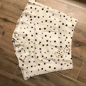 Mura Boutique Ruffle White w/ Black Dots Shorts 8